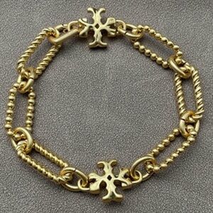 Tory Burch 18K Gold Plated Brass Bracelet